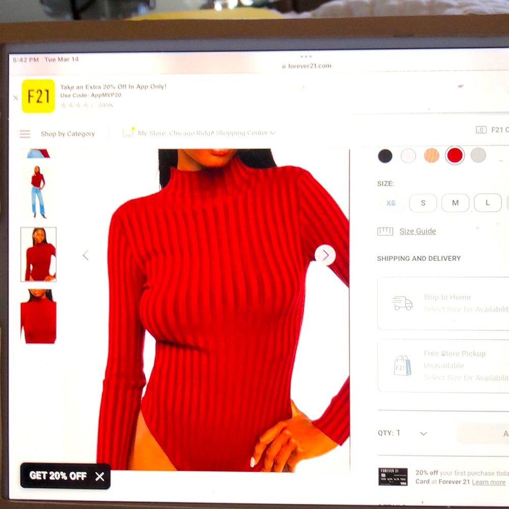 Forever 21 Ribbed Bodysuit Collection - Picture 5 of 6